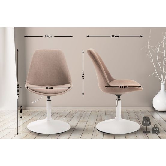 Chaise maverick w en tissu