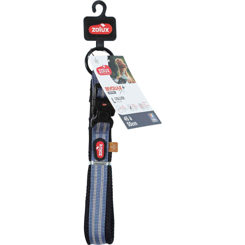 Collier souple en tissu bivouak 45 à 55 cm 20 mm