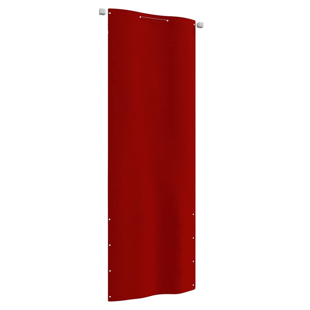Écran de balcon rouge 80x240 cm tissu oxford