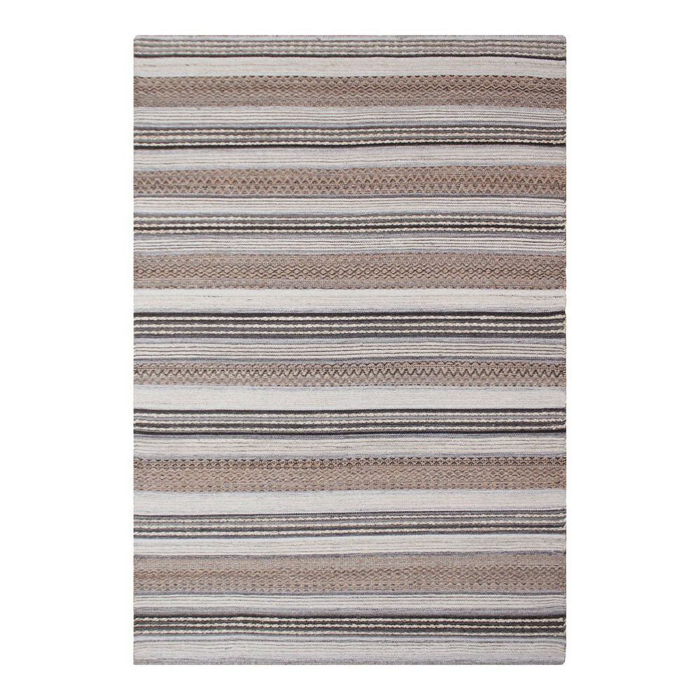 Tapis tissé à la main marron et gris 200 x 300 cm