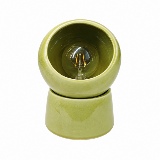 Halo-lampe à poser en céramique verte