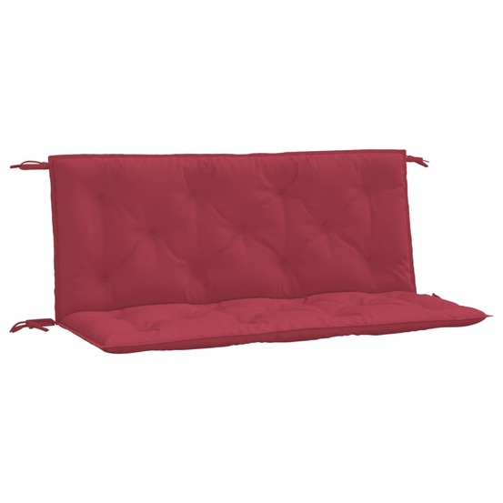 Coussins de banc de jardin 2 pcs rouge bordeaux tissu oxford