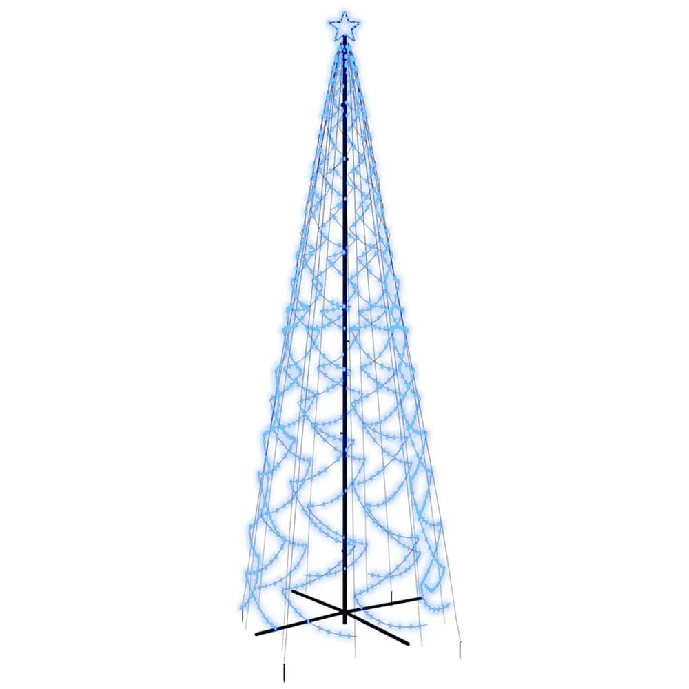 Arbre de noël cône 1400 led bleues 160x500 cm