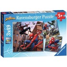Puzzle spiderman en action 3x49 pcs