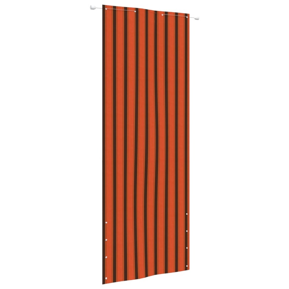 Écran de balcon orange et marron 80x240 cm tissu oxford