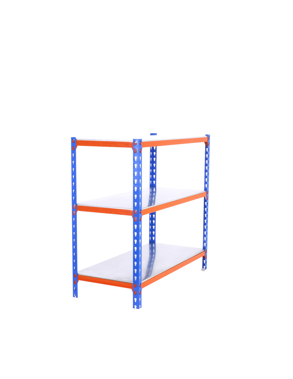 Etagère légère sans vis simonclick megaplus 3/400 900 bleu/orang/galv bleu/orange/galva 900x1200x400 - simonrack