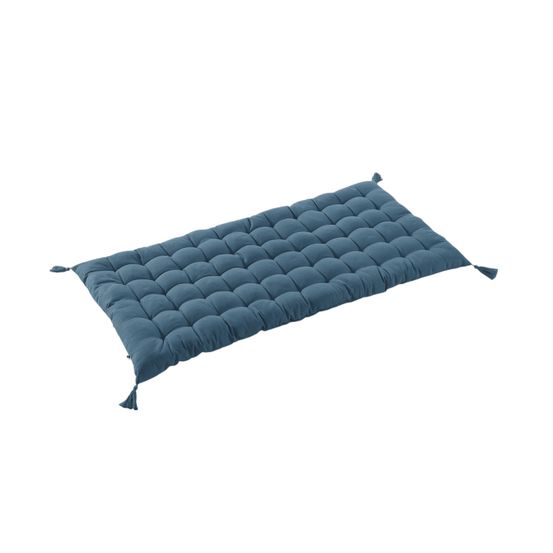 Coussin de sol ou matelas de sol avec pompons collection kalas