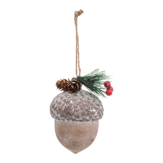 Sujet de noël cagette bois noisette