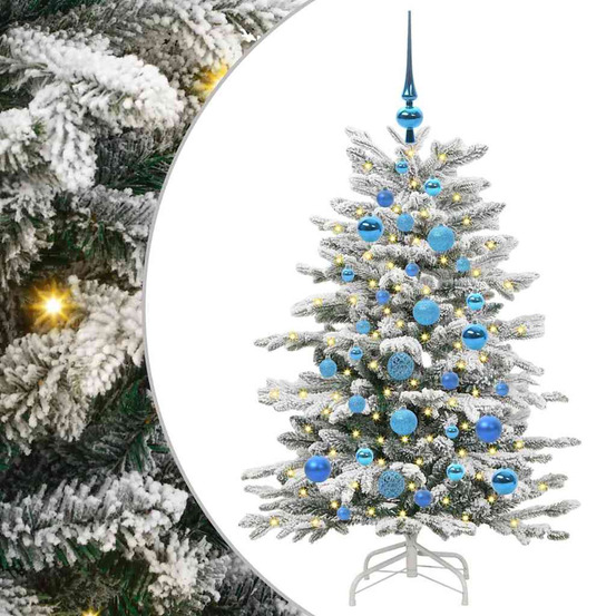 Sapin de noël artificiel à branches articulées blanc 120 cm