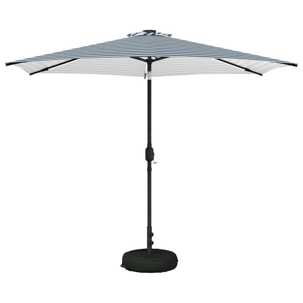 Parasol de jardin avec lumières led et base 3 x 3 m polyester