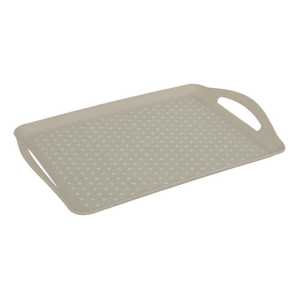 5five - plateau poly 45,5x31,5cm beige antidérapant