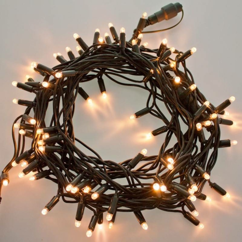 Guirlande lumineuse extensible 10m 96 led blanc chaud 8 modes d'animations 24v lotti