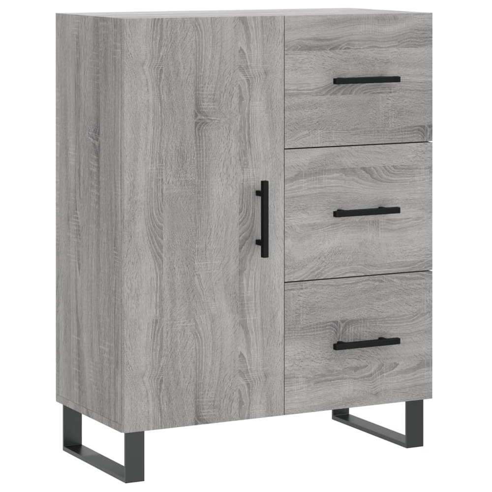 Buffet bahut commode armoire meuble de rangement organisateur cuisine salle de séjour salon sonoma 69,5 x 34 x 90 cm bois d'i