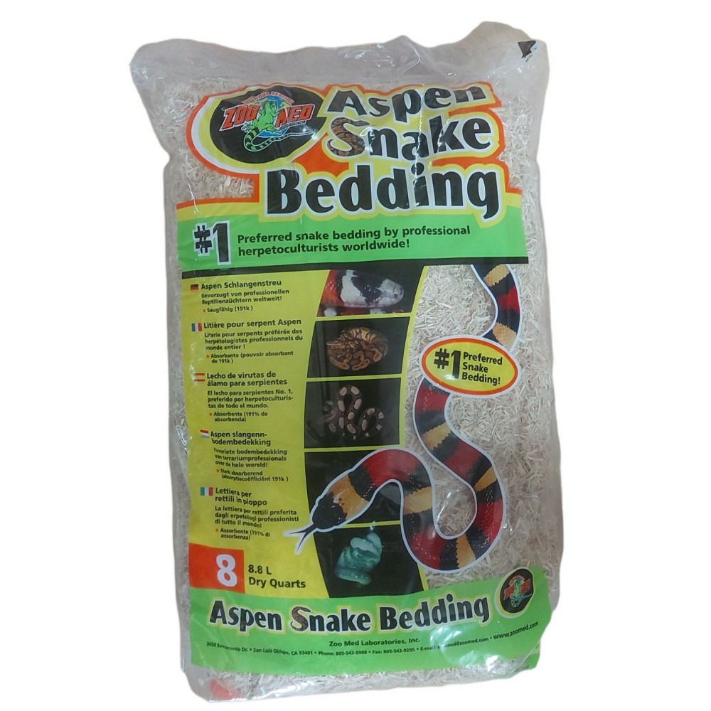 Litière pour serpents aspen de zoo med de 8.8 litres