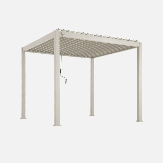 Pergola bioclimatique aluminium lames orientables 3x3m v2 triomphe