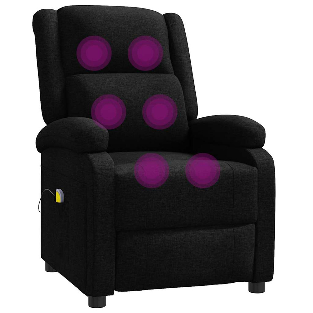 Fauteuil de massage noir tissu