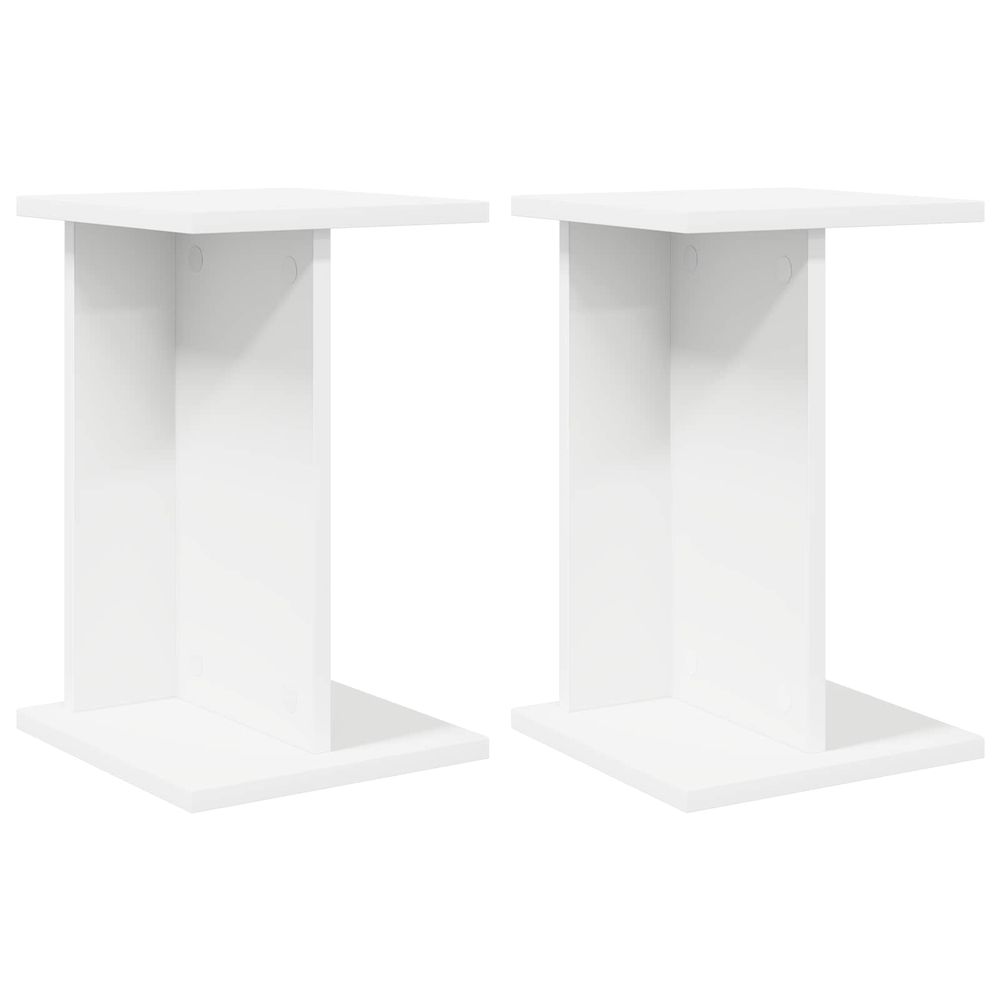 Support de plante 2 pièces blanc 25 x 25,5 x 40,5 cm