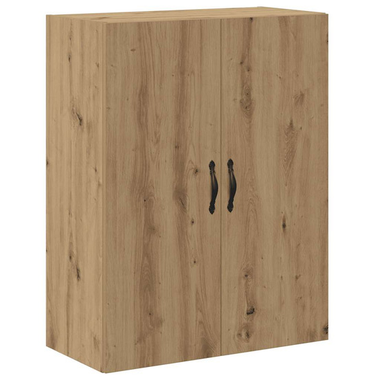 Armoire murale chêne artisanal 69,5x34x90 cm bois d'ingénierie