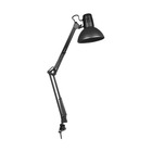 Lampe de bureau  melbourne e27 60 w flexo/lampe de bureau noir métal (24 x 98 cm)