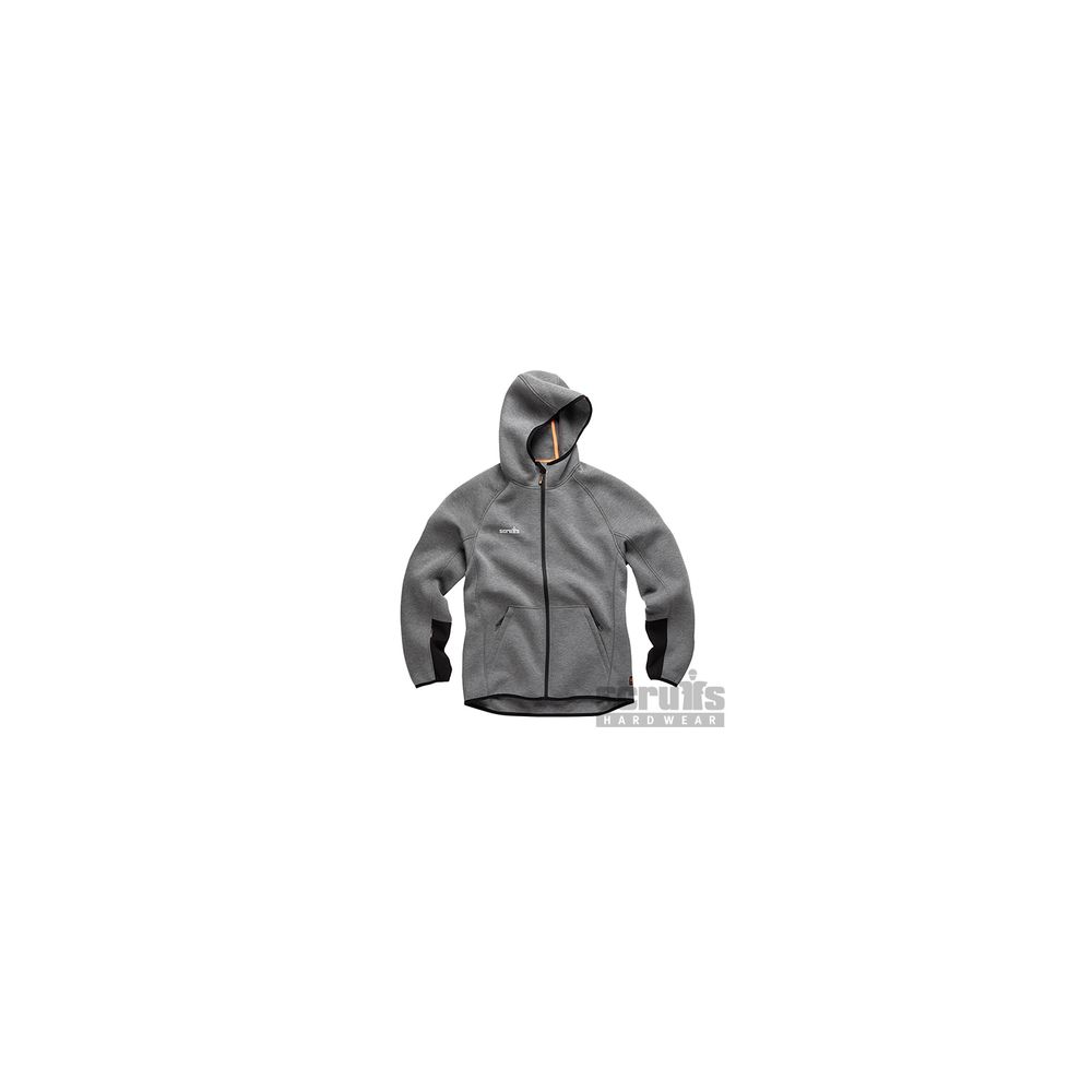 Scruffs - sweatshirt à capuche gris anthracite trade air-layer - taille xxl