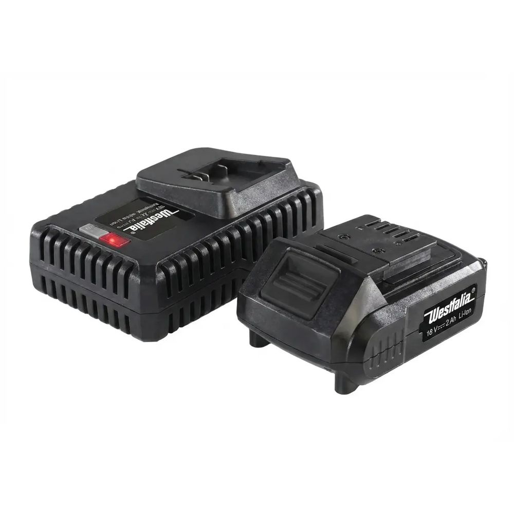 Kit de démarrage 18 v li-ion: 1 batterie 2,0 ah + 1 chargeur rapide