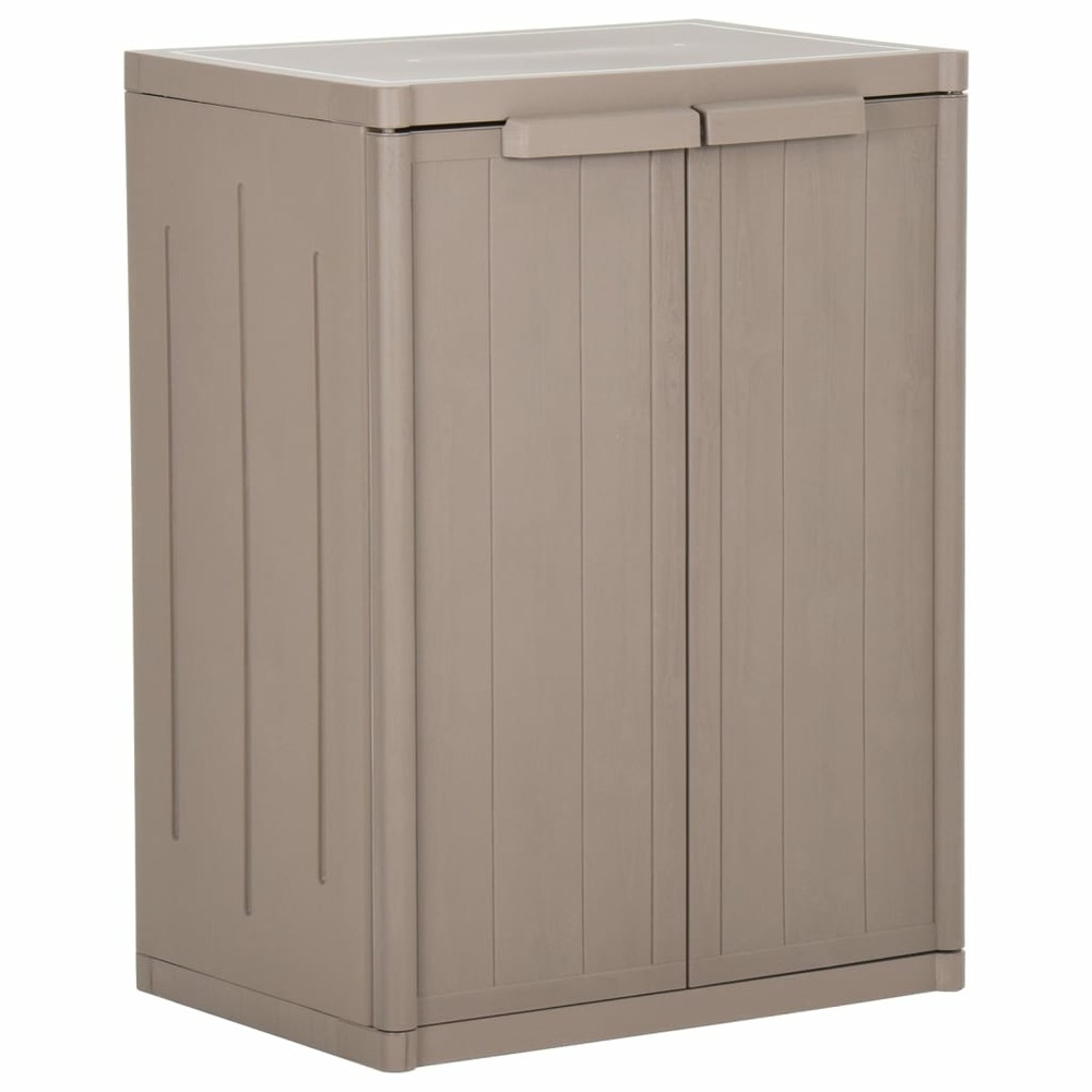 Armoire de rangement jardin marron 65x45x88cm pp aspect de bois