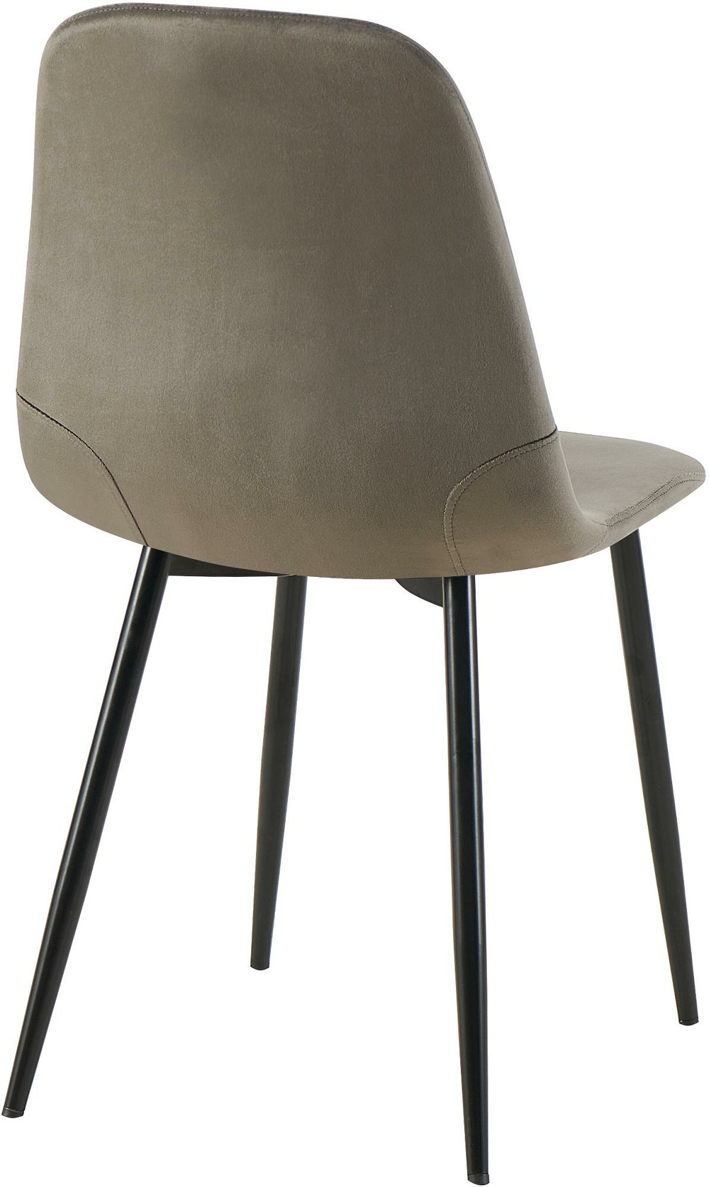 Chaise de salle à manger en velours baxter