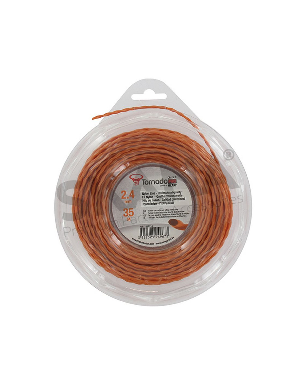 Coque fil nylon copolymère ozaki tornado alu - longueur: 35m, ø: 2,40mm.