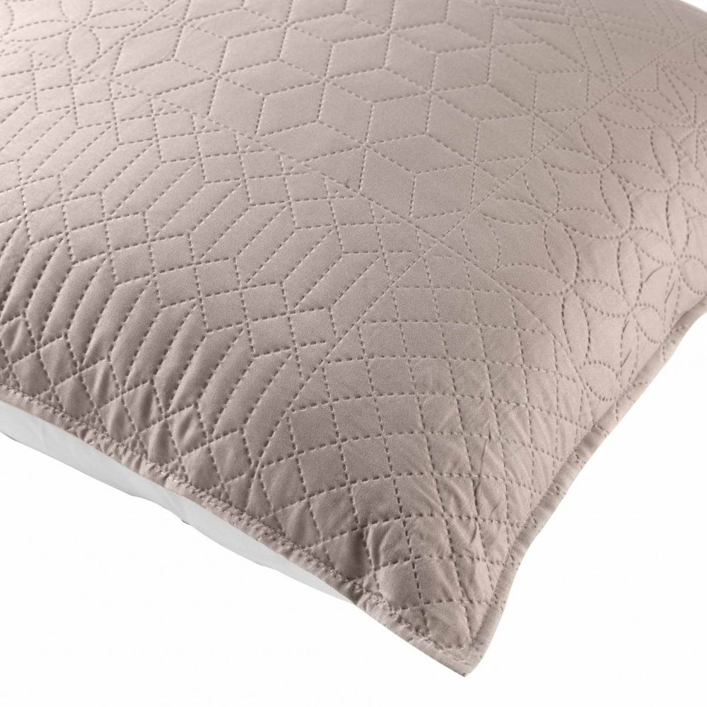 Housse de coussin cottage 45 cm lin et blanc