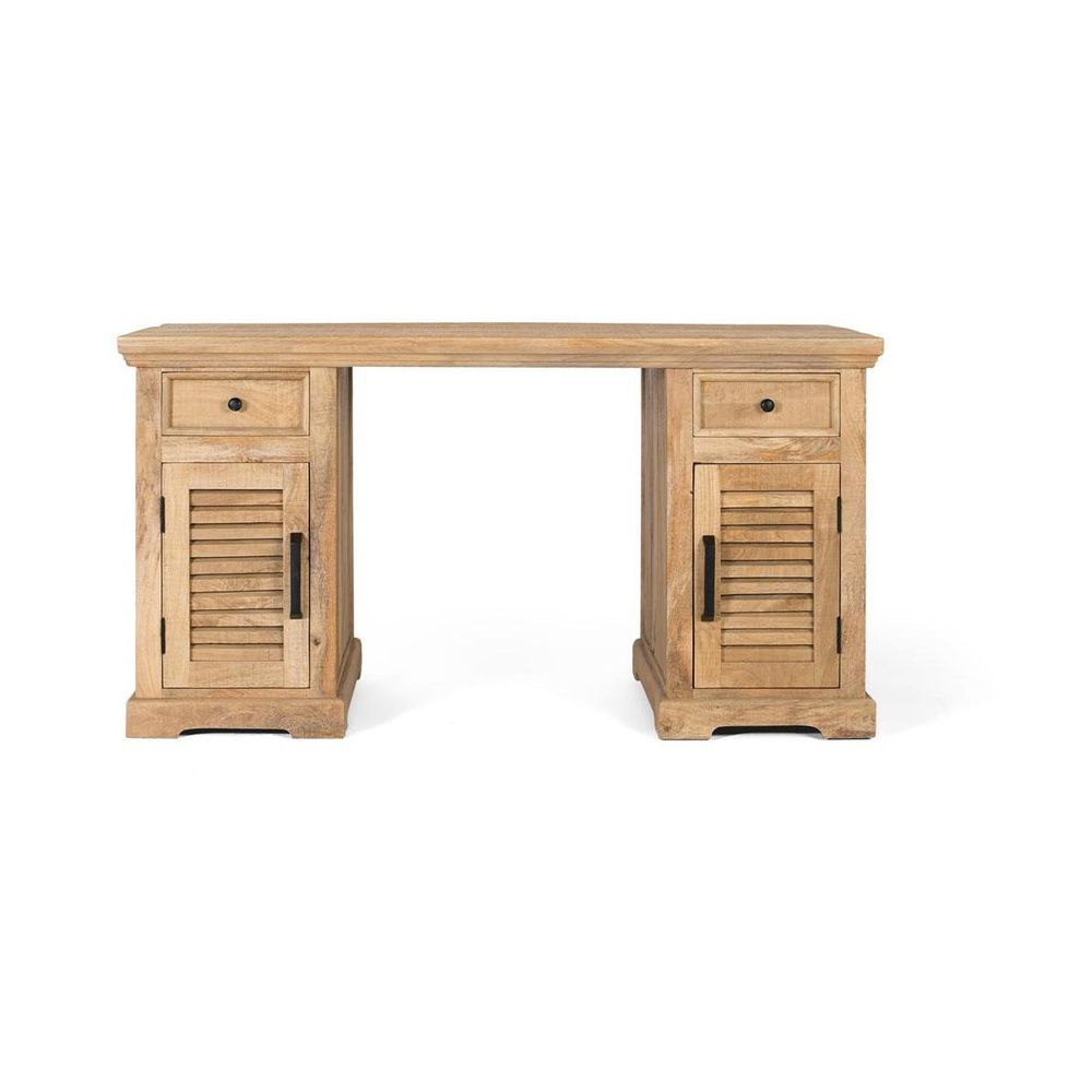 Bureau bois naturel - sibylle décoration d'autrefois