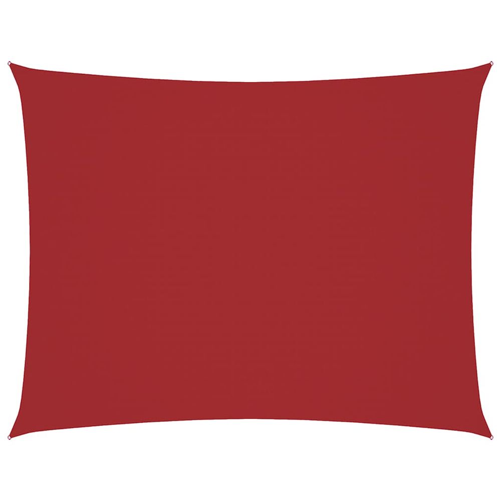 Voile de parasol tissu oxford rectangulaire 2,5x3,5 m rouge