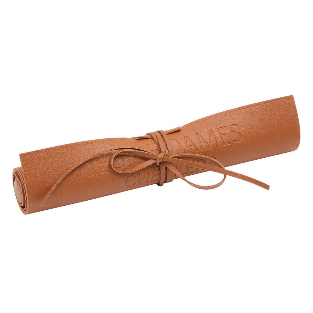 Jeu de dames voyage nippon 26x36cm camel