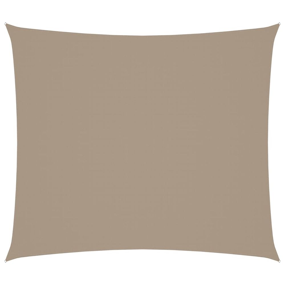 Voile de parasol tissu oxford rectangulaire 2x2,5 m taupe
