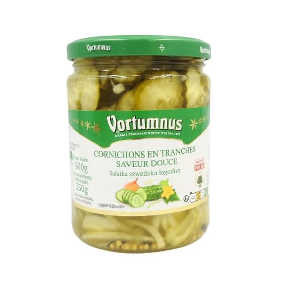 Cornichons aigres-doux en tranches - vortumnus