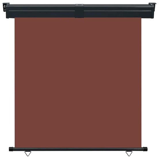 Auvent latéral de balcon 175x250 cm marron