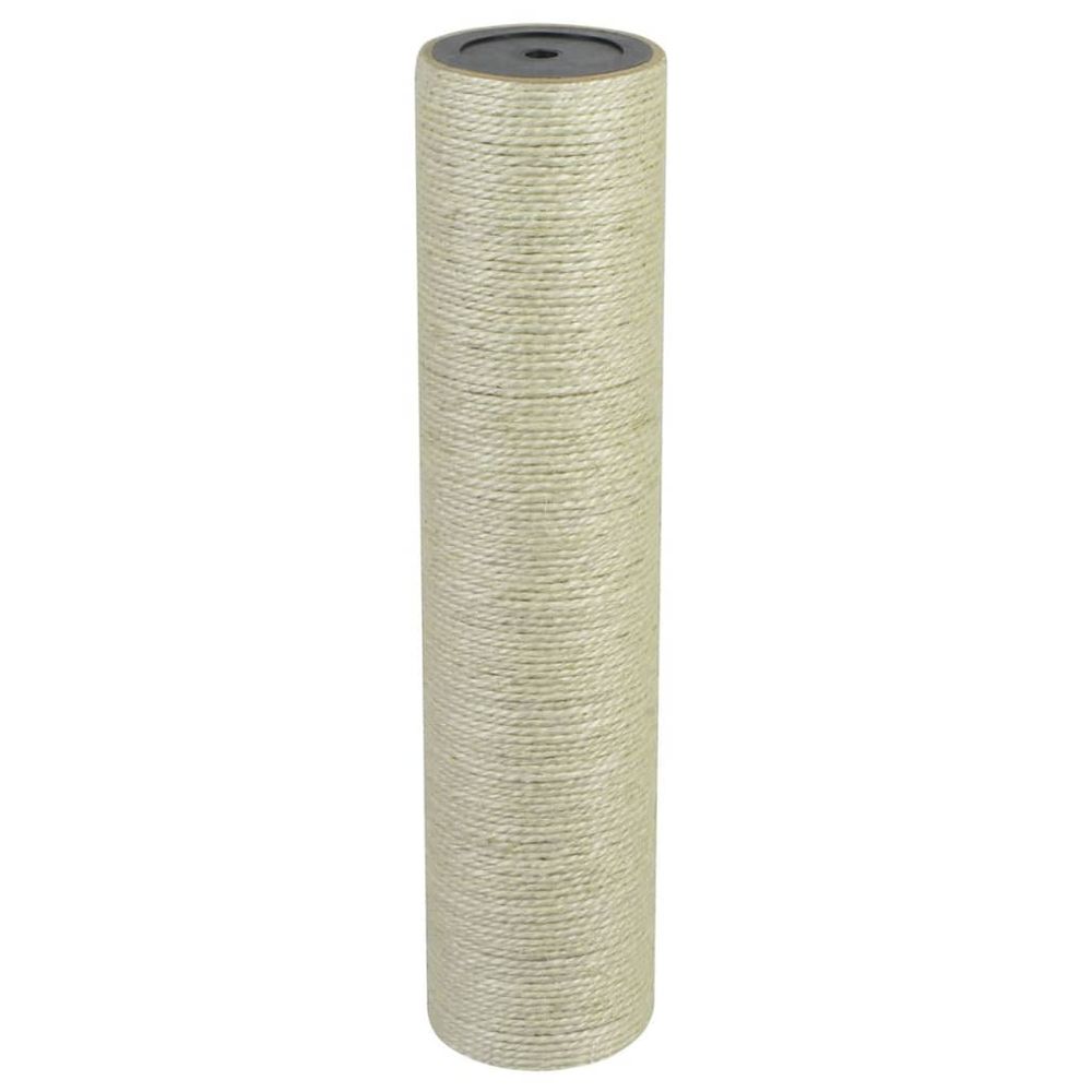 Poteau griffoir chat sisal naturel remplacement arbre à chat trou 8mm 35x8 cm beige