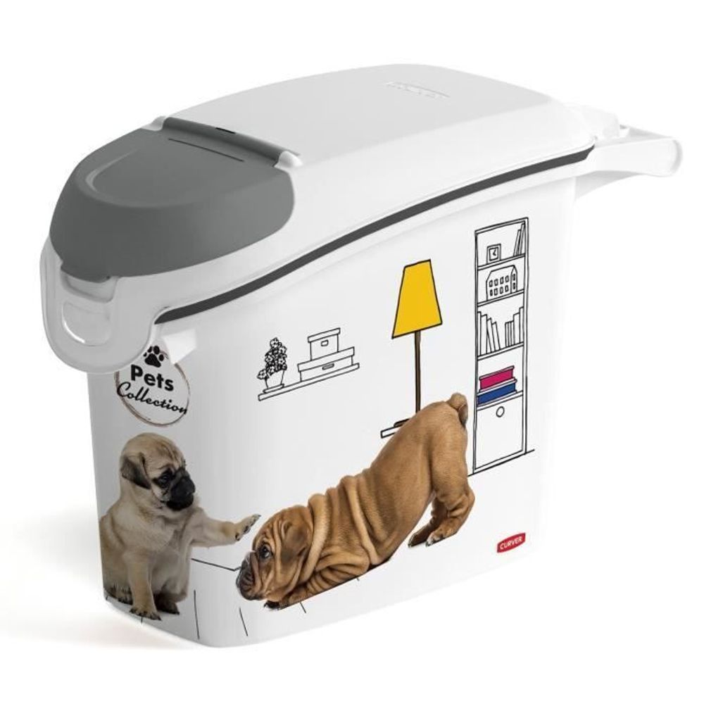 Petlife boîte a croquettes pour chiens 6 kg 23 x 50 x 36 cm