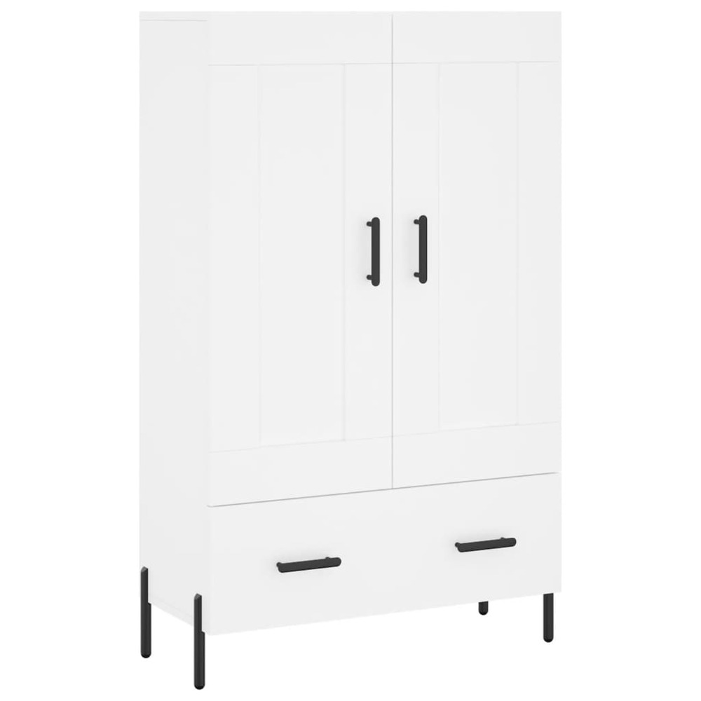 Buffet bahut commode armoire meuble de rangement organisateur cuisine salle de séjour salon haut 69,5 x 31 x 115 cm bois d'in