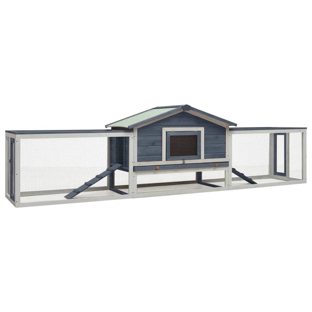 Clapier Gris 303x60x86 cm Pin massif