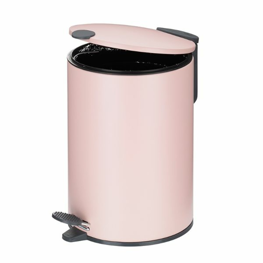 Poubelle à pédale 3l rose nuage - 23617