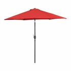 Parasol de terrasse hexagonal diamètre 270 cm inclinable rouge