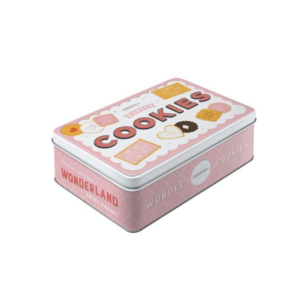 Boite à sucres publicitaire en métal cookies