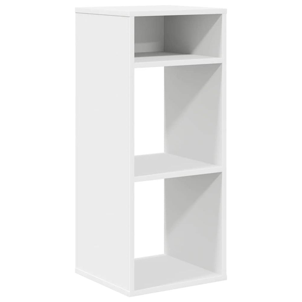 Bibliothèque blanc 34x31x80 cm bois d'ingénierie