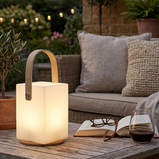 Lampe de table led cubique lisboa