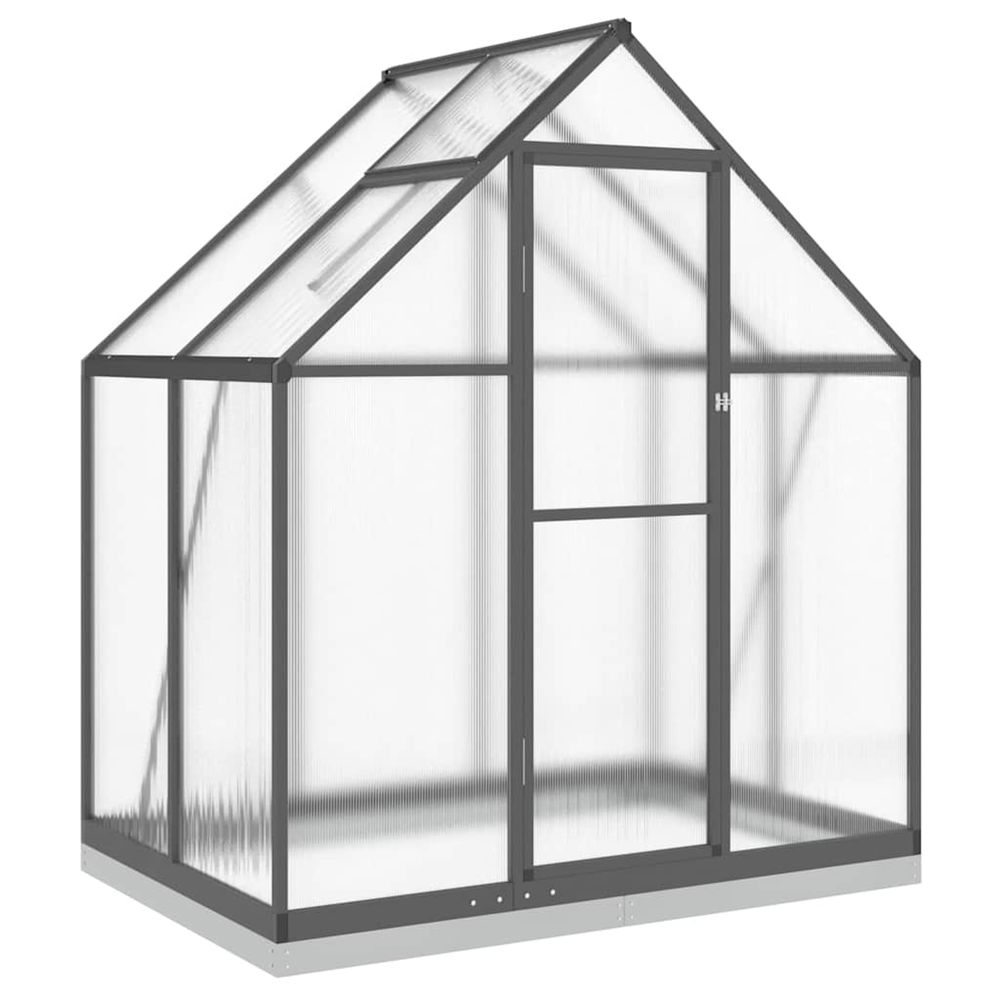 Serre avec cadre de base anthracite 169x114x202 cm aluminium