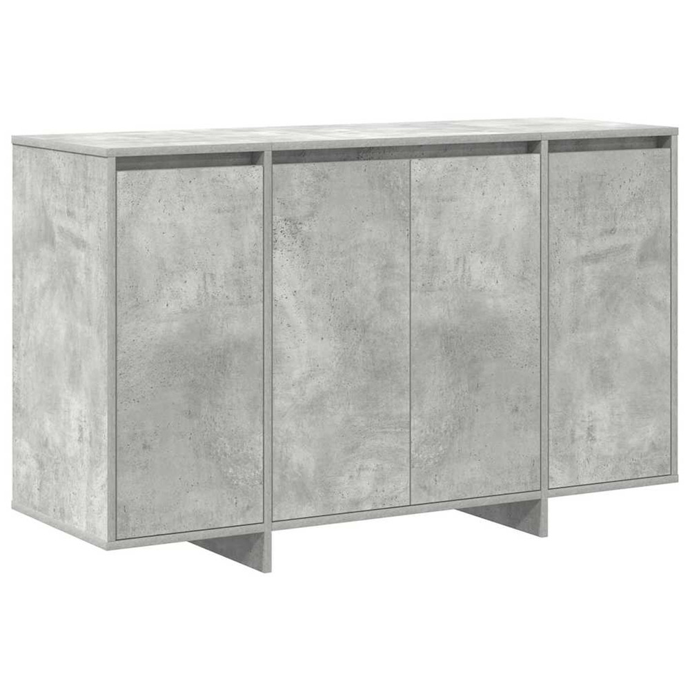 Buffet gris béton 120 x 41 x 75 cm bois d'ingénierie
