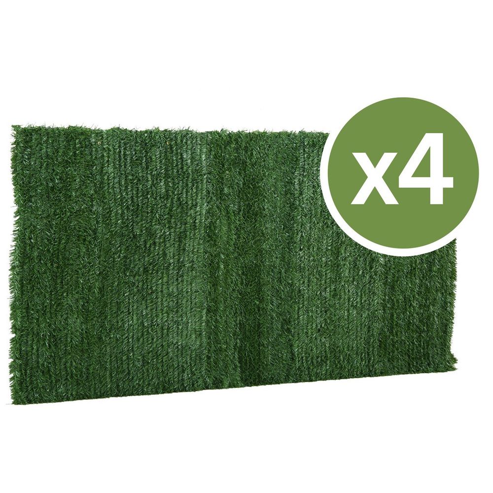 Lot de 4 haies artificielles - 150 x 300 cm