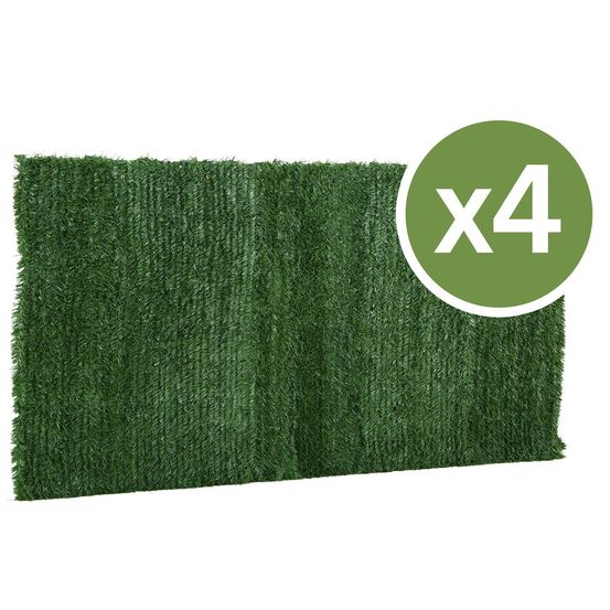 Lot de 4 haies artificielles - 150 x 300 cm