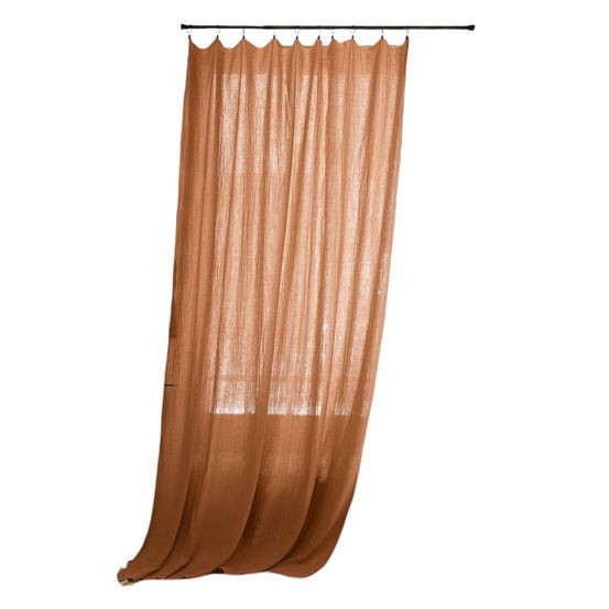 Rideau ajustable + 8 anneaux pince collection gaia