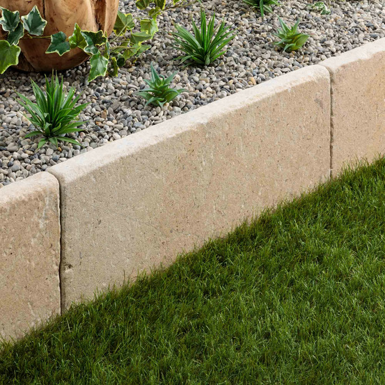 Bordure de jardin pierre d'egypte bronze 70x33x5 cm (à l'unité) - ro'ma nature